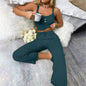 Women Autumn Pajama Set Sexy Sleepwear Trousers