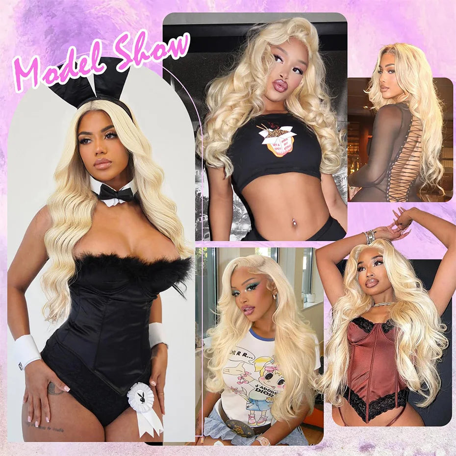 360 Lace Frontal Wig Honey Blonde Body Wave Human Hair