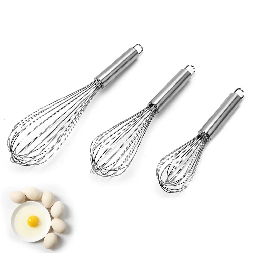 Stainless Steel Egg Stirring Balloon Whisk 6-12 Inch