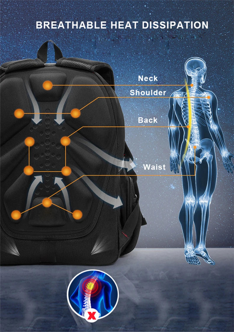 Waterproof Oxford Laptop Backpack for Travel and School