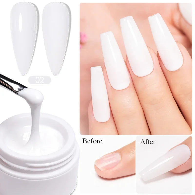 Clear 3D No Wipe Sculpture Gel Nail Polish 15ML