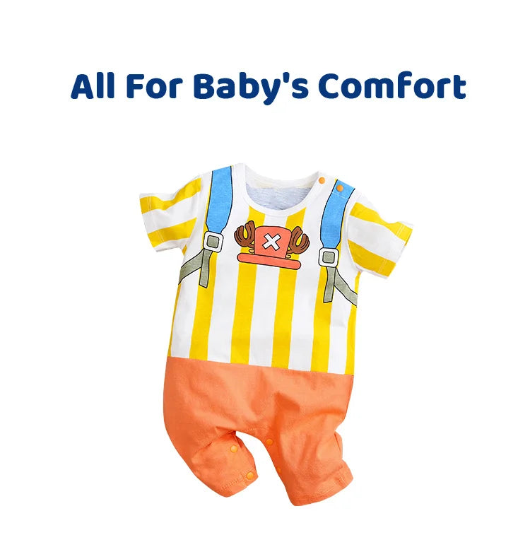 Cotton Anime Role Play Baby Jumpsuit for Summer
