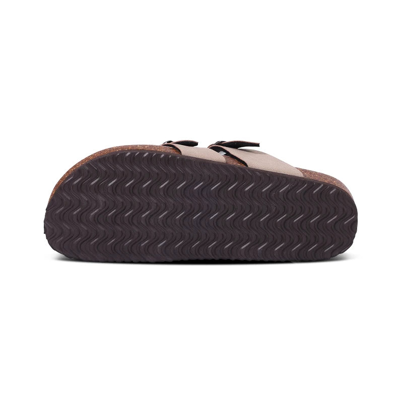 Comwarm Women's Suede Mules Slippers with Cork Insole