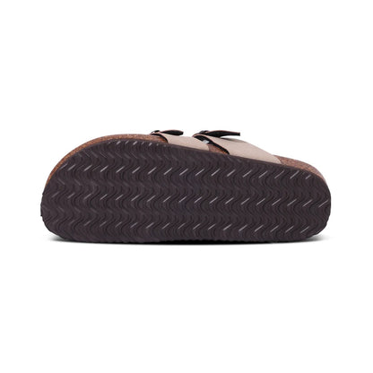 Comwarm Women's Suede Mules Slippers with Cork Insole