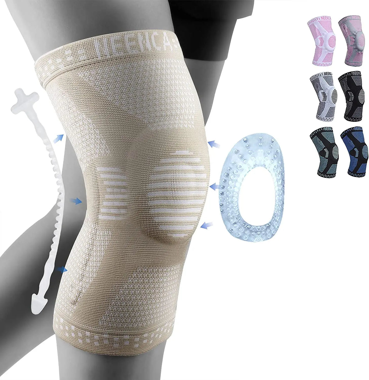 NEENCA Copper Knee Brace with Patella Gel Pad