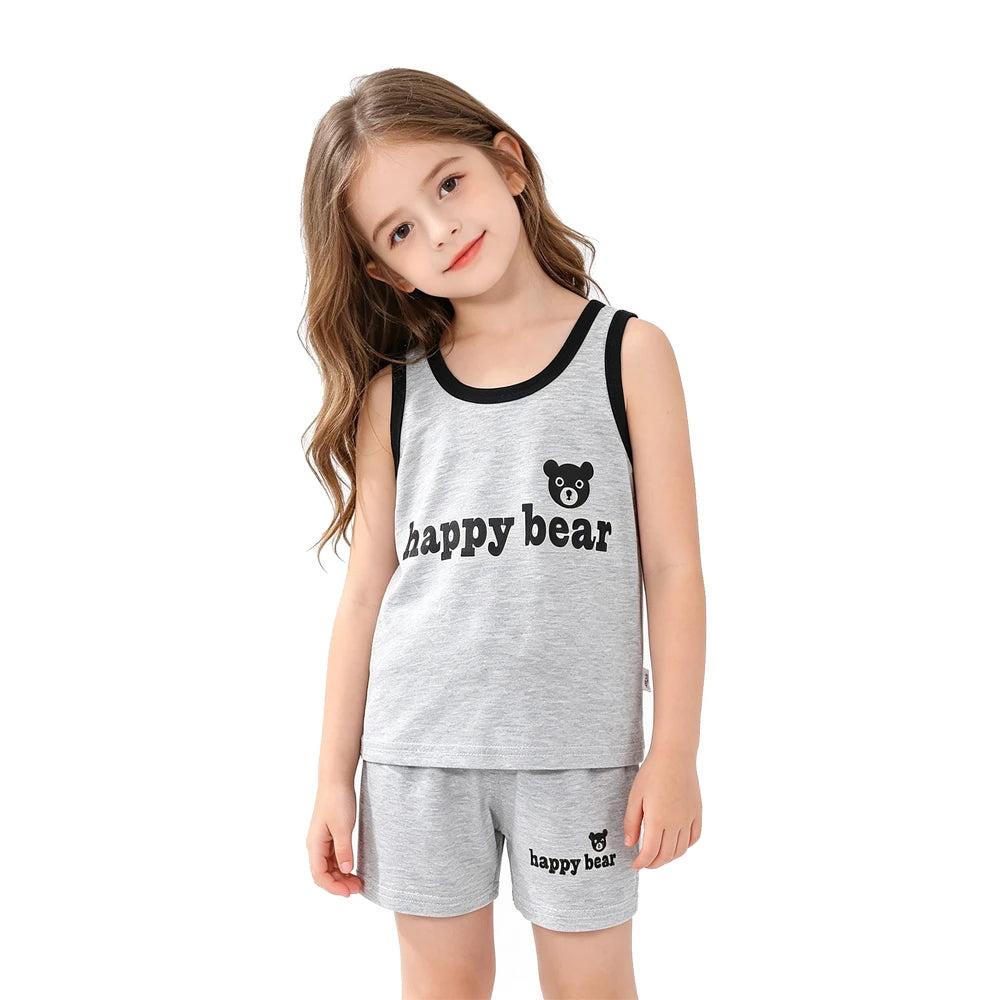 Cotton Summer Kids Clothing Set T-Shirt and Shorts