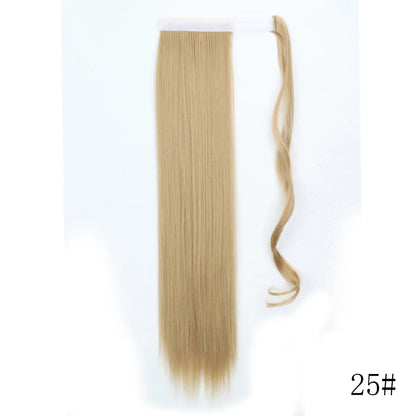 Long Straight Clip-in Ponytail Hair Extension Black