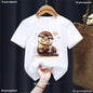 Kawaii Otter Love Printed T-Shirt for Kids