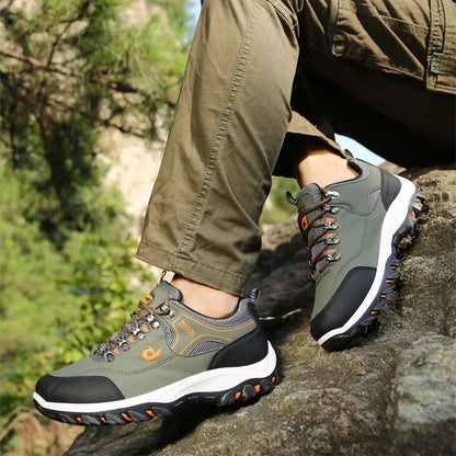 Men's Leather Casual Sneakers for Tennis and Walking