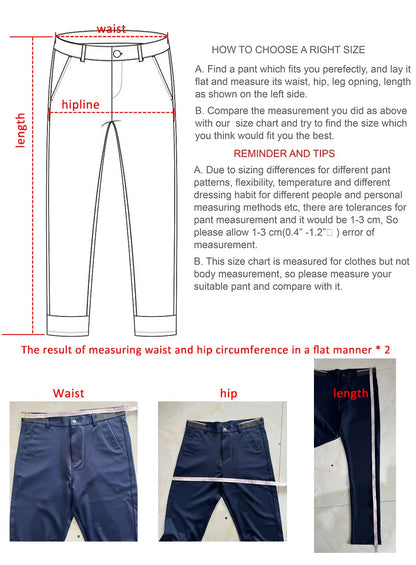 Men's Summer Casual Suit Pants Plus Size 28-42