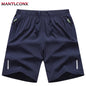 Men's Casual Running Shorts Black Gray Polyester