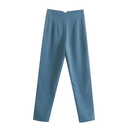 High Waist Pencil Pants for Women in Black and Pink