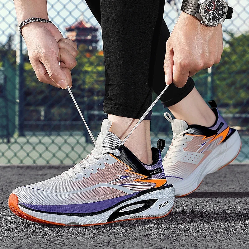 Men's Breathable Mesh Running Sneakers Black