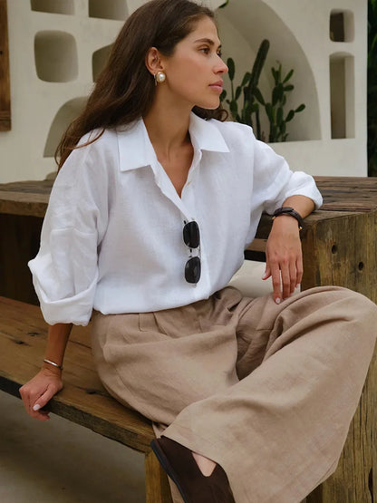 Bornladies Cotton Casual Shirt for Women