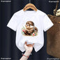 Kawaii Otter Love Printed T-Shirt for Kids