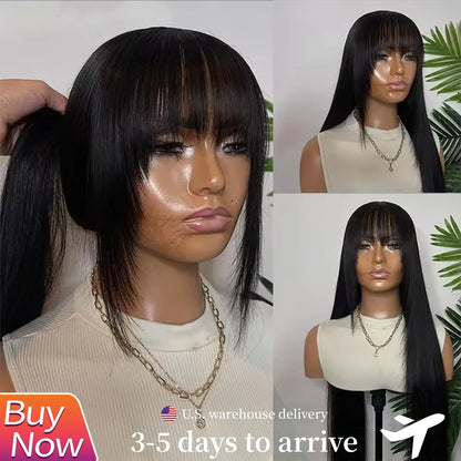 Bone Straight Human Hair Wig 30 Inch Brazilian Lace Wig