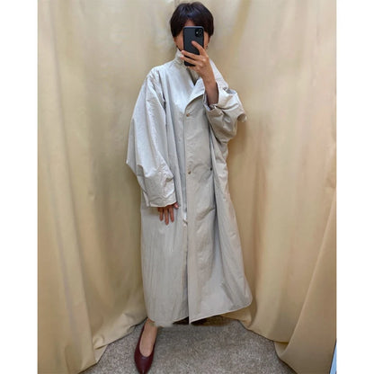 Women's Windproof Trench Coat Loose Fit Overcoat