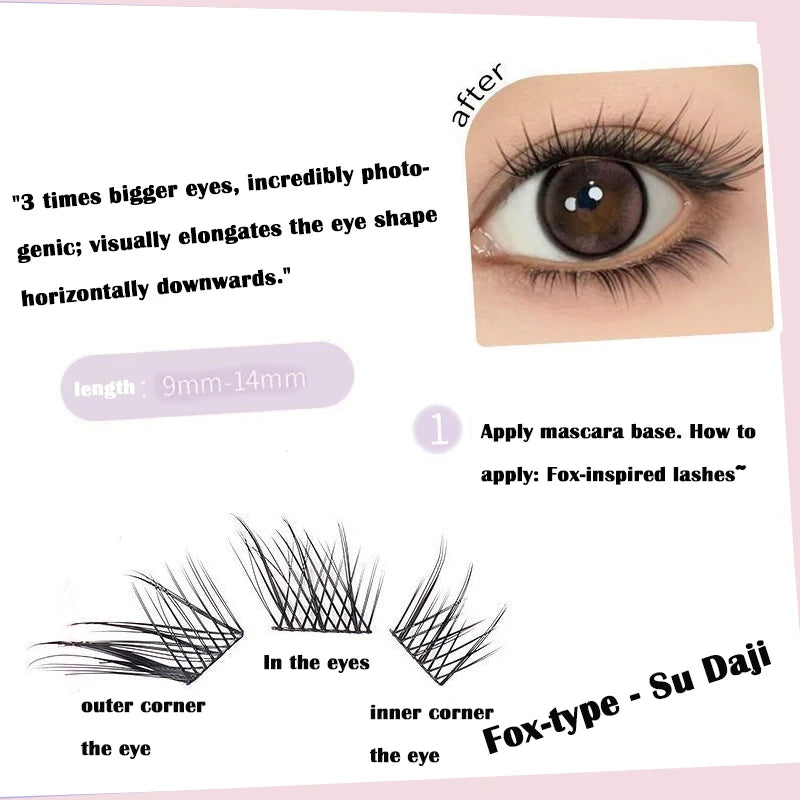 Individual Mink Eyelashes 60 Bundles Cluster Lashes