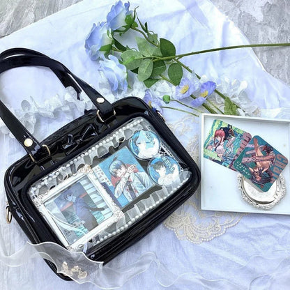 Y2K Transparent Bow Ita Bag Women Crossbody Handbag