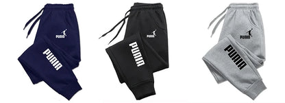 PUAIA Men's Loose Fit Jogging Trousers Polyester