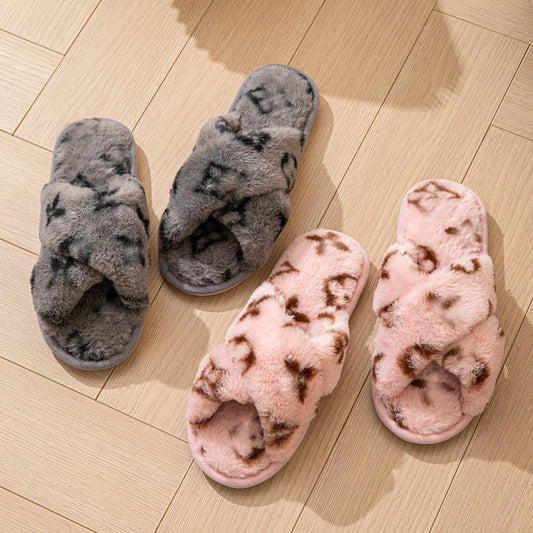 Fluffy Women's Indoor Fuzzy Fur Slippers