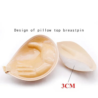 Silicone Push Up Bra for Women Strapless Natural Color