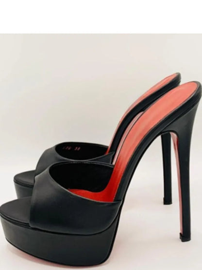 Women's Open Toe Stiletto Slippers for Summer