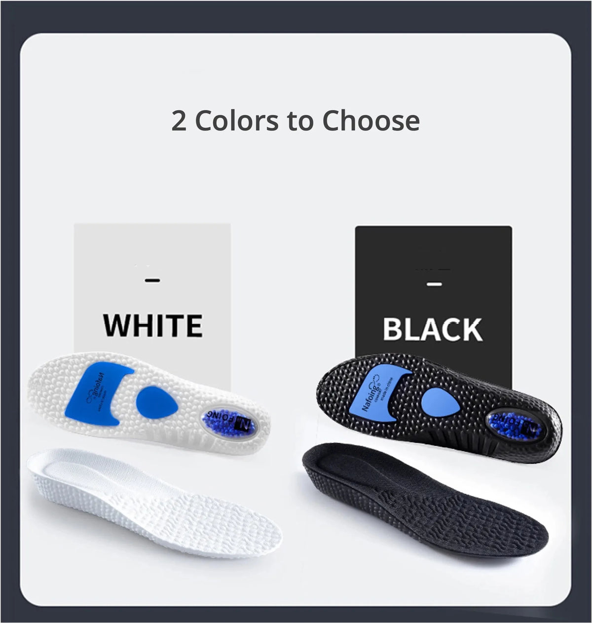 High Elastic EVA Shock Absorption Insoles for Running