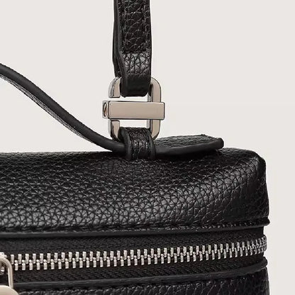 Lychee Grain Patent Leather Shoulder Bag for Women