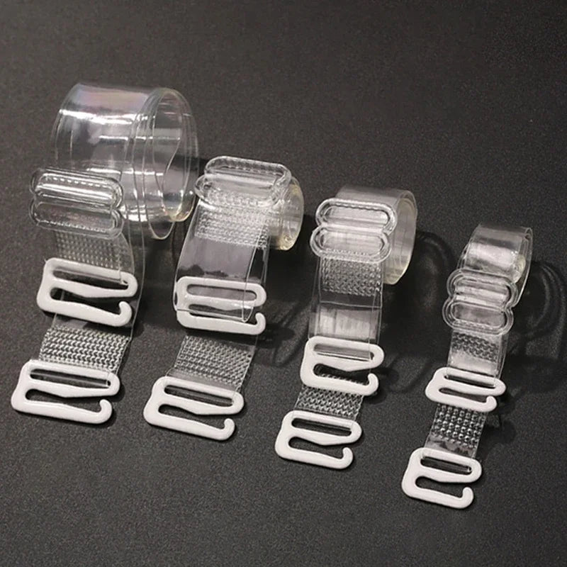 Women Transparent Elastic Bra Straps Adjustable Silicone