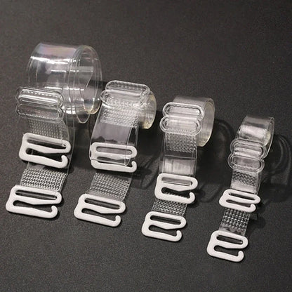 Women Transparent Elastic Bra Straps Adjustable Silicone