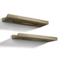 Wooden Floating Shelves Set of 2 Wall Mounted