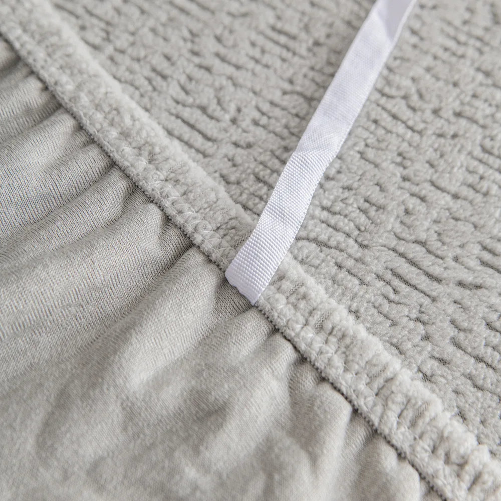 Adjustable Velvet Sofa Cover for L Shape Couch