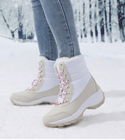 Women’s Waterproof Ankle Snow Boots with Fur Lining