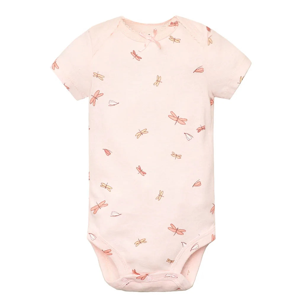 Cotton Summer Girls Bodysuit Set for Newborns