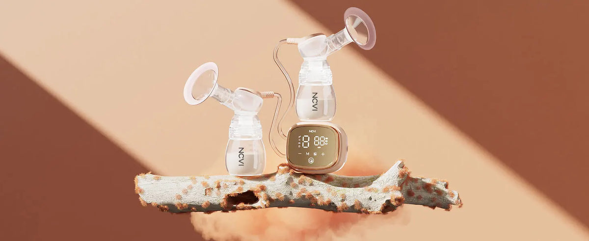 NCVI Double Electric Breast Pump with 4 Modes and LED Display