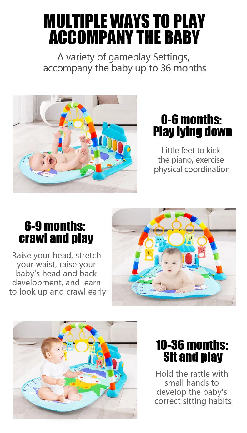 Baby Fitness Stand Music Play Gym Activity Toy