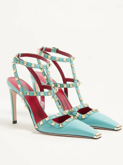 Summer High-Heeled Rivet Women's Sandals
