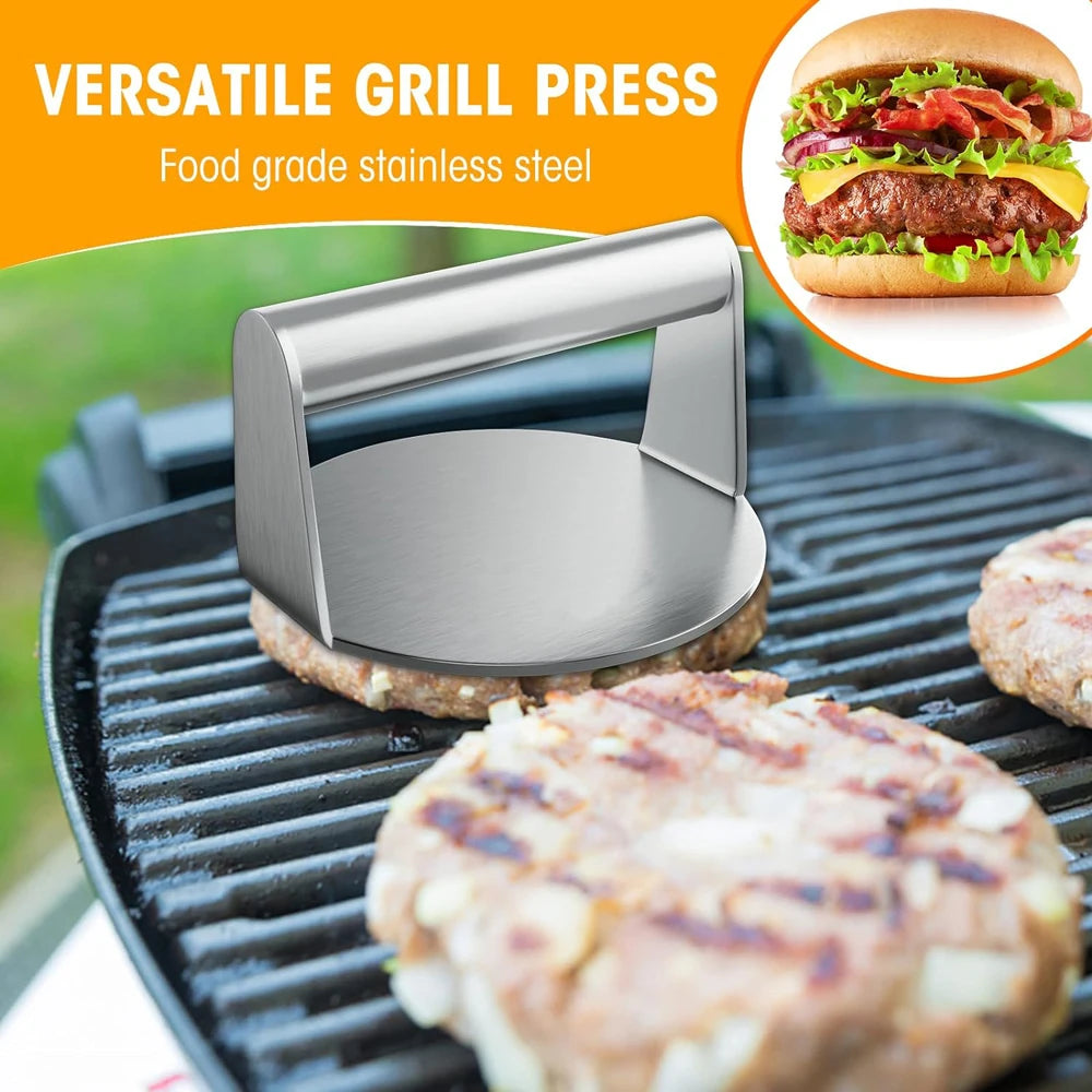 Stainless Steel Hamburger Meat Press Non-Stick Tool