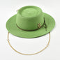 Elegant Straw Sun Hat for Women with Ribbon Decoration