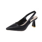 Breathable Pointed Toe Stiletto Heel PU Women's Sandals