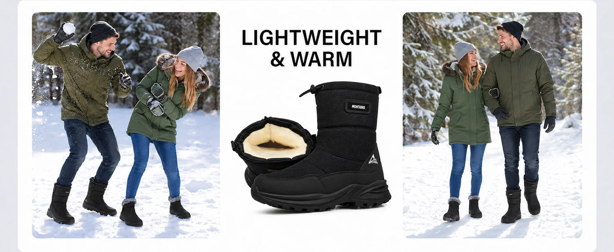 Men's Waterproof Insulated Snow Boots
