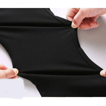 Men's Casual Elastic Straight Pants Black Blue