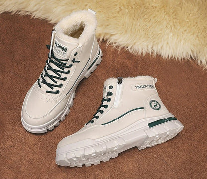 Men's High Top Snow Boots in Plush Cotton