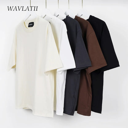 Brown Oversized Summer T-Shirt for Women