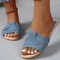 Woven Flat Women's Sandals for Summer Comfort