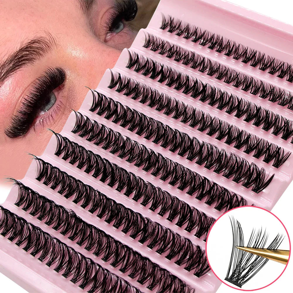 DIY Cluster Lashes 8-16mm Synthetic Hair Extensions