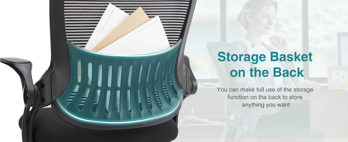 JHK Ergonomic Mesh Backrest Office Chair Adjustable Height