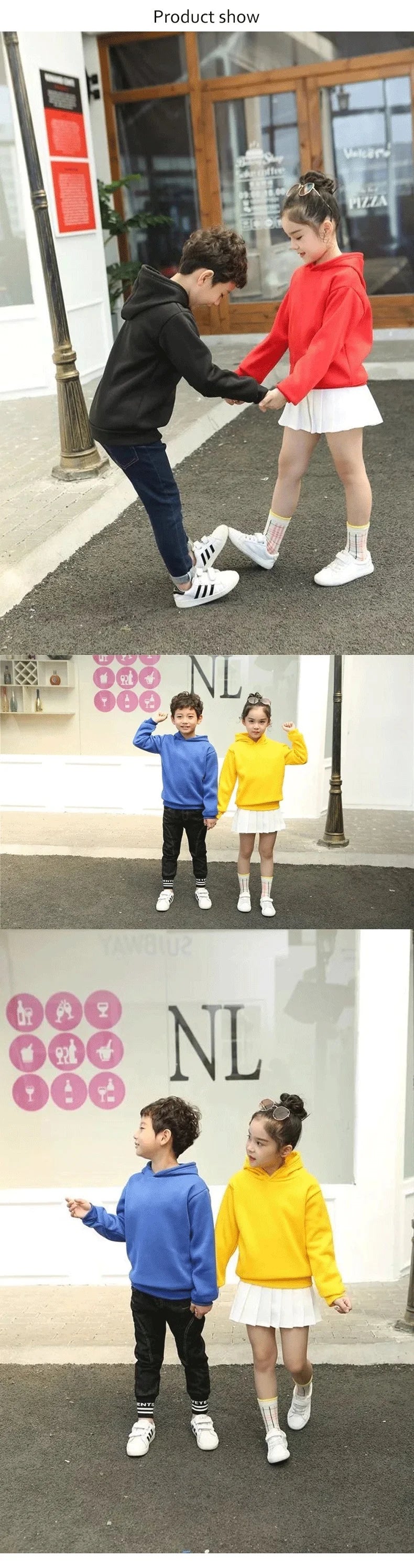 Kids Pullover Hoodie and Pants Tracksuit Set