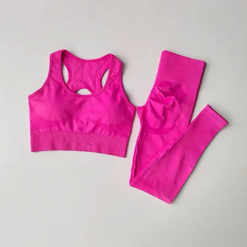 Women's 2PCS Sports Bra and Leggings Set for Yoga